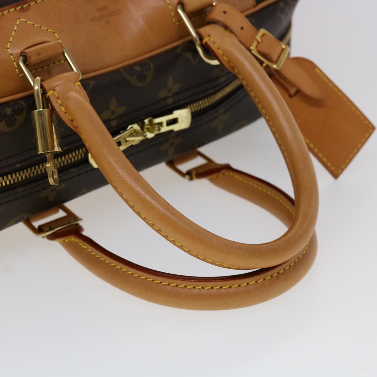 Louis Vuitton Brown Canvas Deauville handbag bag