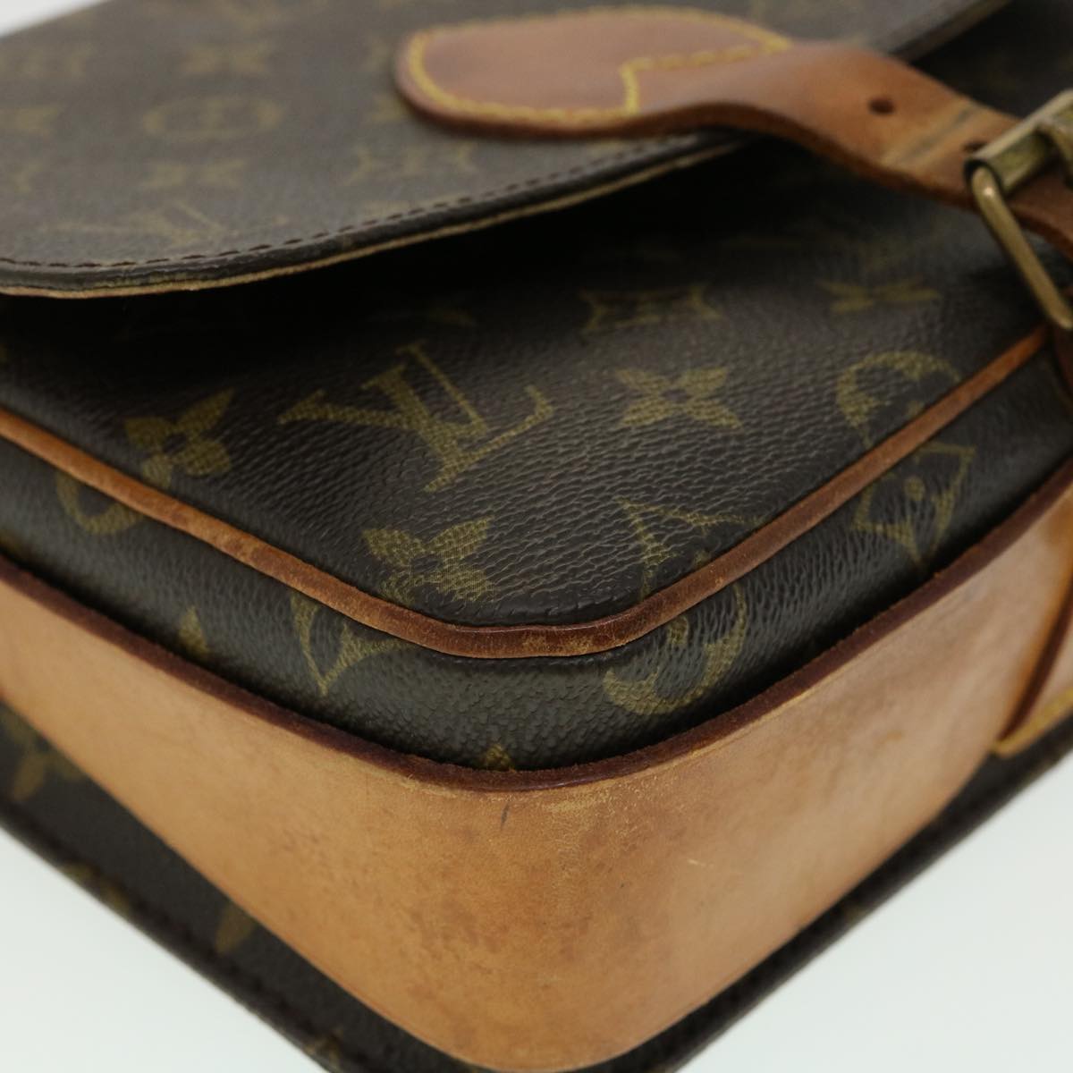 Louis Vuitton Brown Canvas Cartouchiere shoulder bag