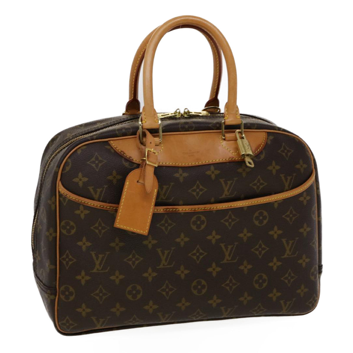 Louis Vuitton Brown Canvas Deauville handbag bag