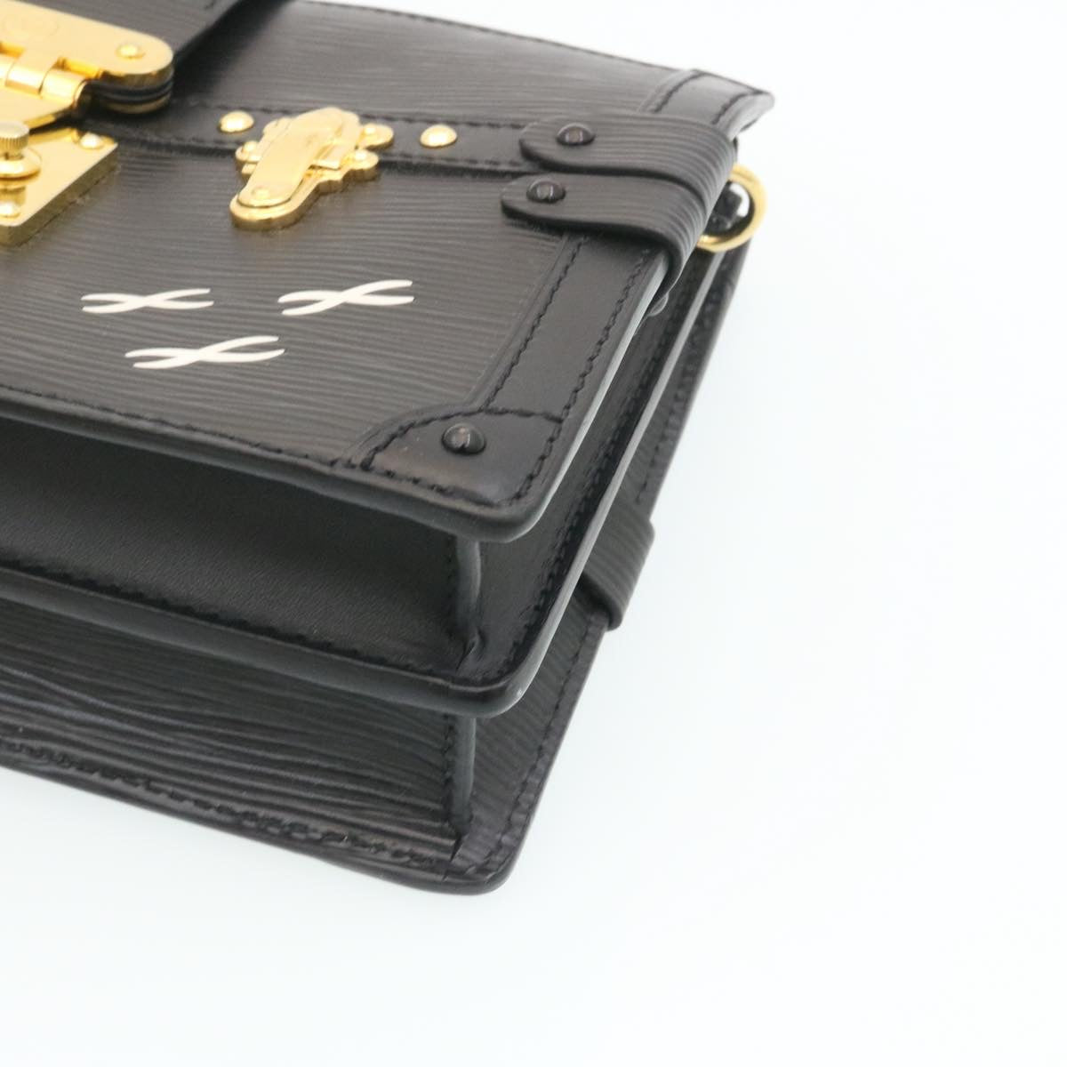 Louis Vuitton Black Leather Trunk shoulder bag