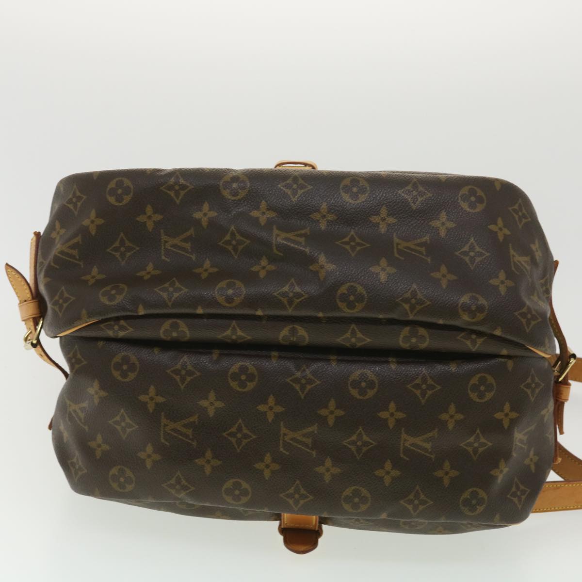 Louis Vuitton Brown Canvas Saumur shoulder bag