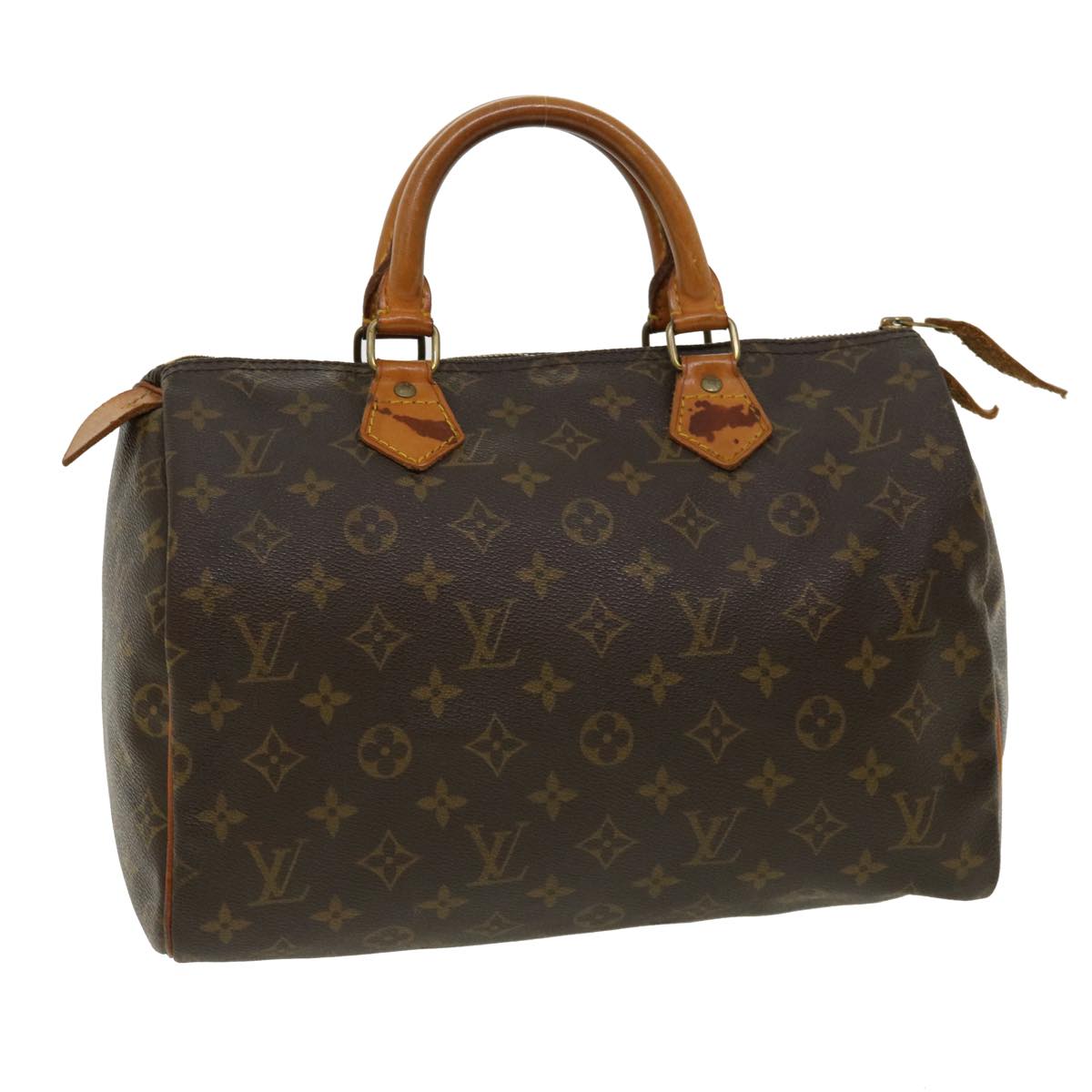 Louis Vuitton Brown Canvas Speedy 30 handbag bag