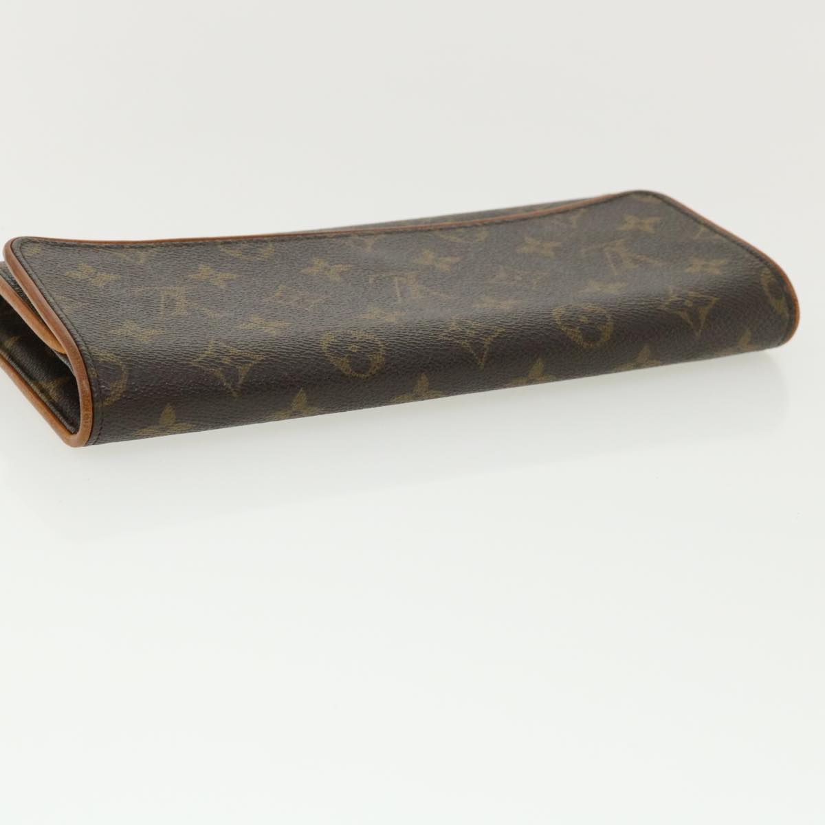 Louis Vuitton Brown Canvas Pochette Twin shoulder bag