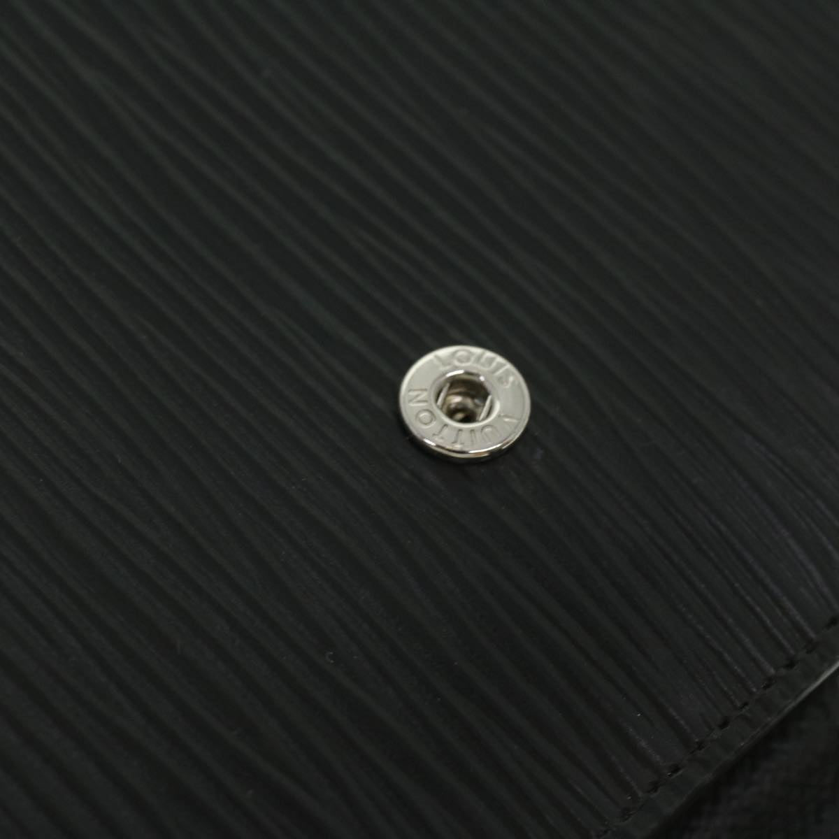 Louis Vuitton Black Leather Agenda cover wallet accessories
