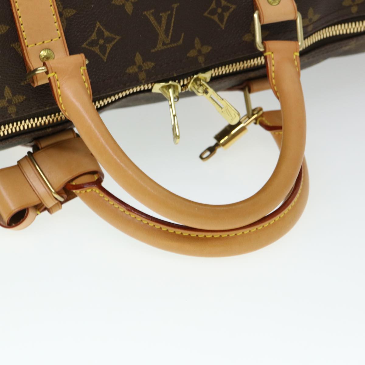 Louis Vuitton Brown Canvas Keepall 60 travel bag