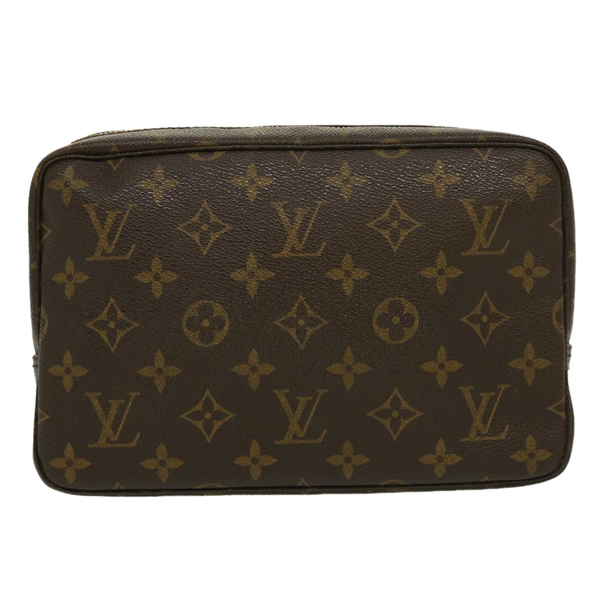 Louis Vuitton Brown Canvas Trousse de Toilette clutch bag