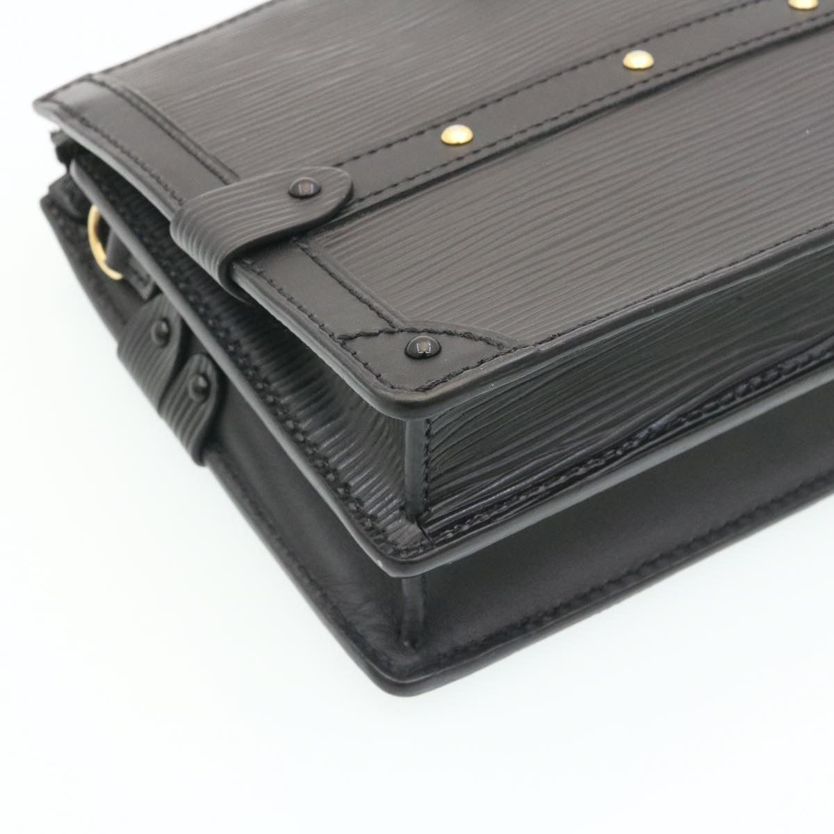 Louis Vuitton Black Leather Trunk shoulder bag