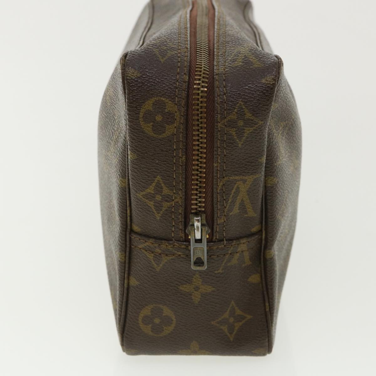 Louis Vuitton Brown Canvas Trousse de Toilette clutch bag