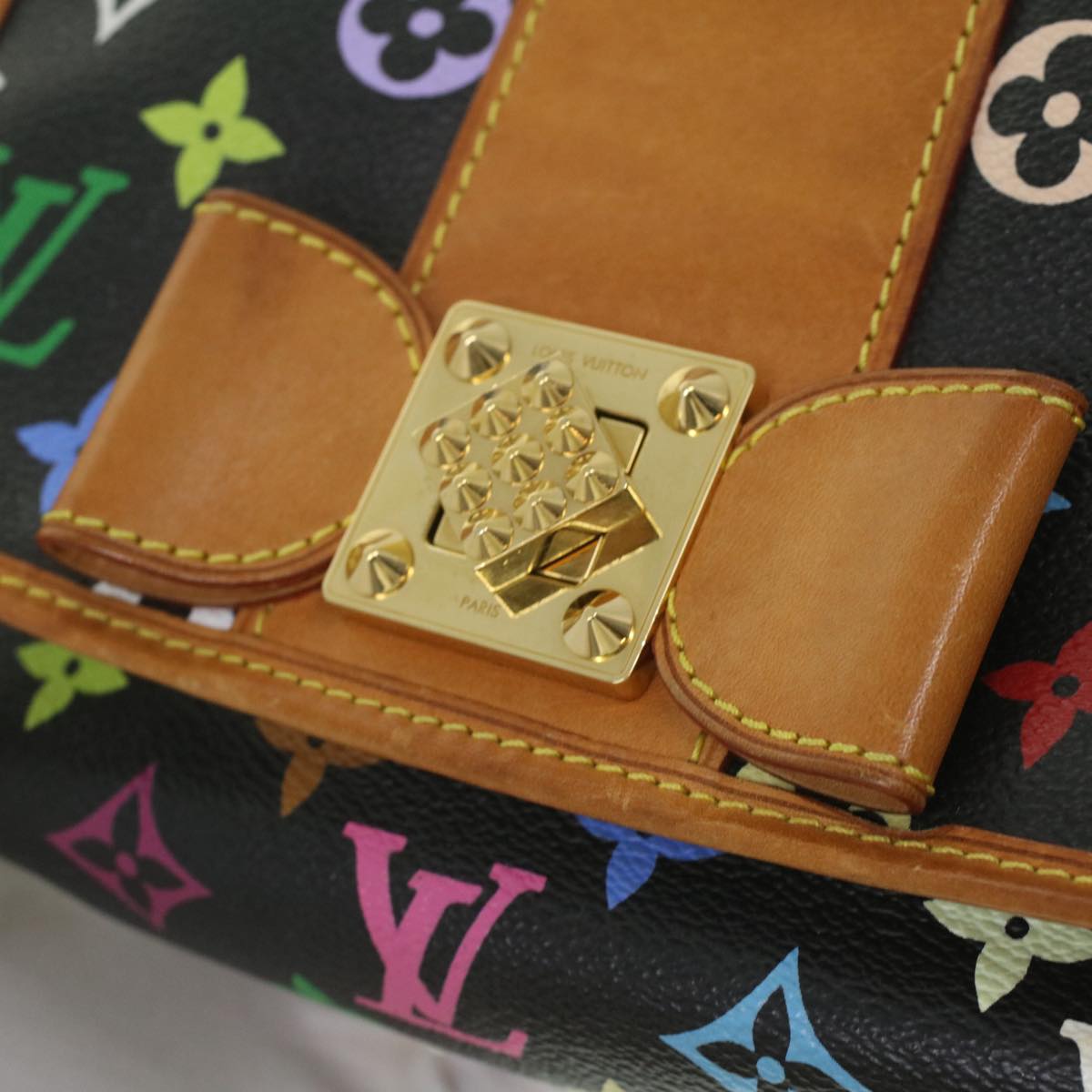 Louis Vuitton Black Canvas Patti shoulder bag
