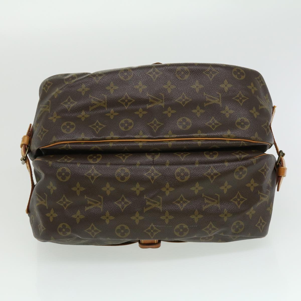 Louis Vuitton Brown Canvas Saumur 35 shoulder bag
