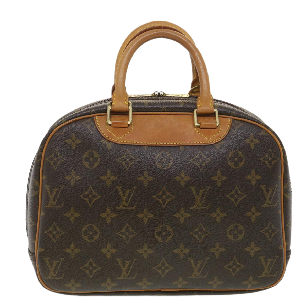Louis Vuitton Brown Canvas Trouville handbag bag