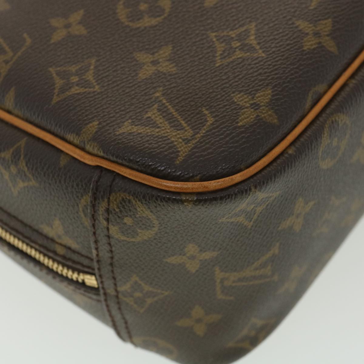Louis Vuitton Brown Canvas Trouville handbag bag