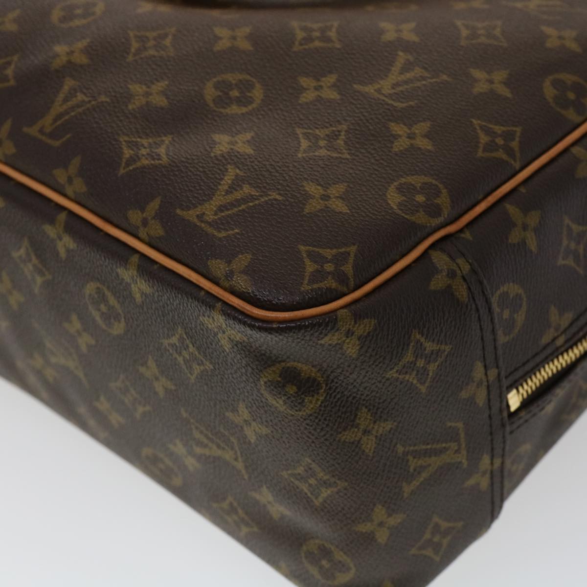 Louis Vuitton Brown Canvas Deauville handbag bag