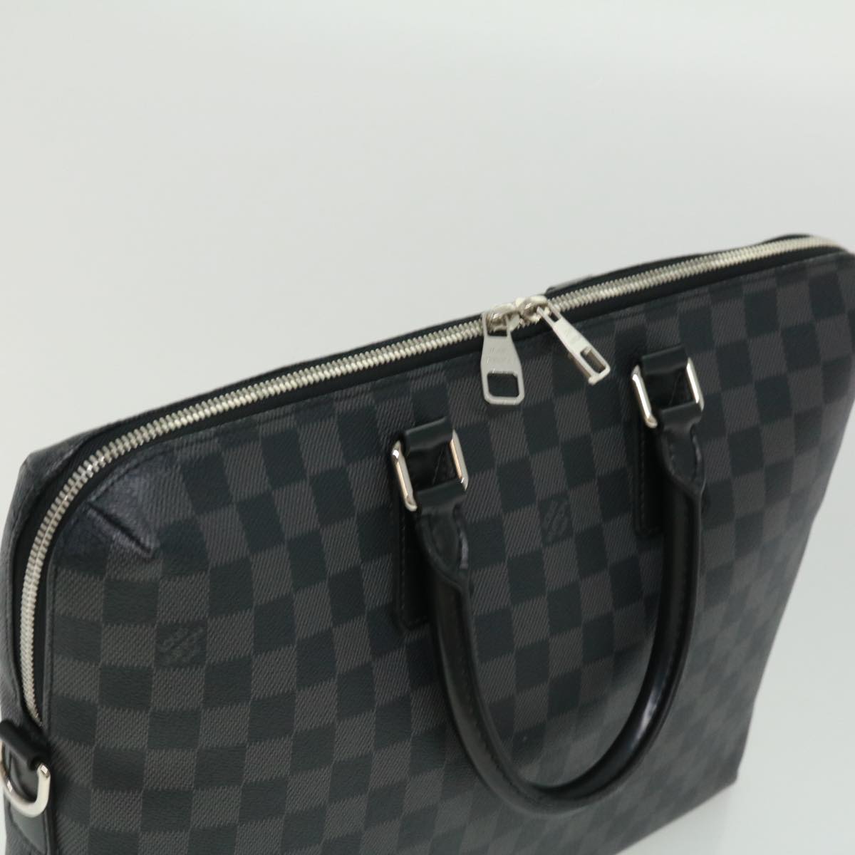 Louis Vuitton Black Canvas Porte documents Jour briefcase bag