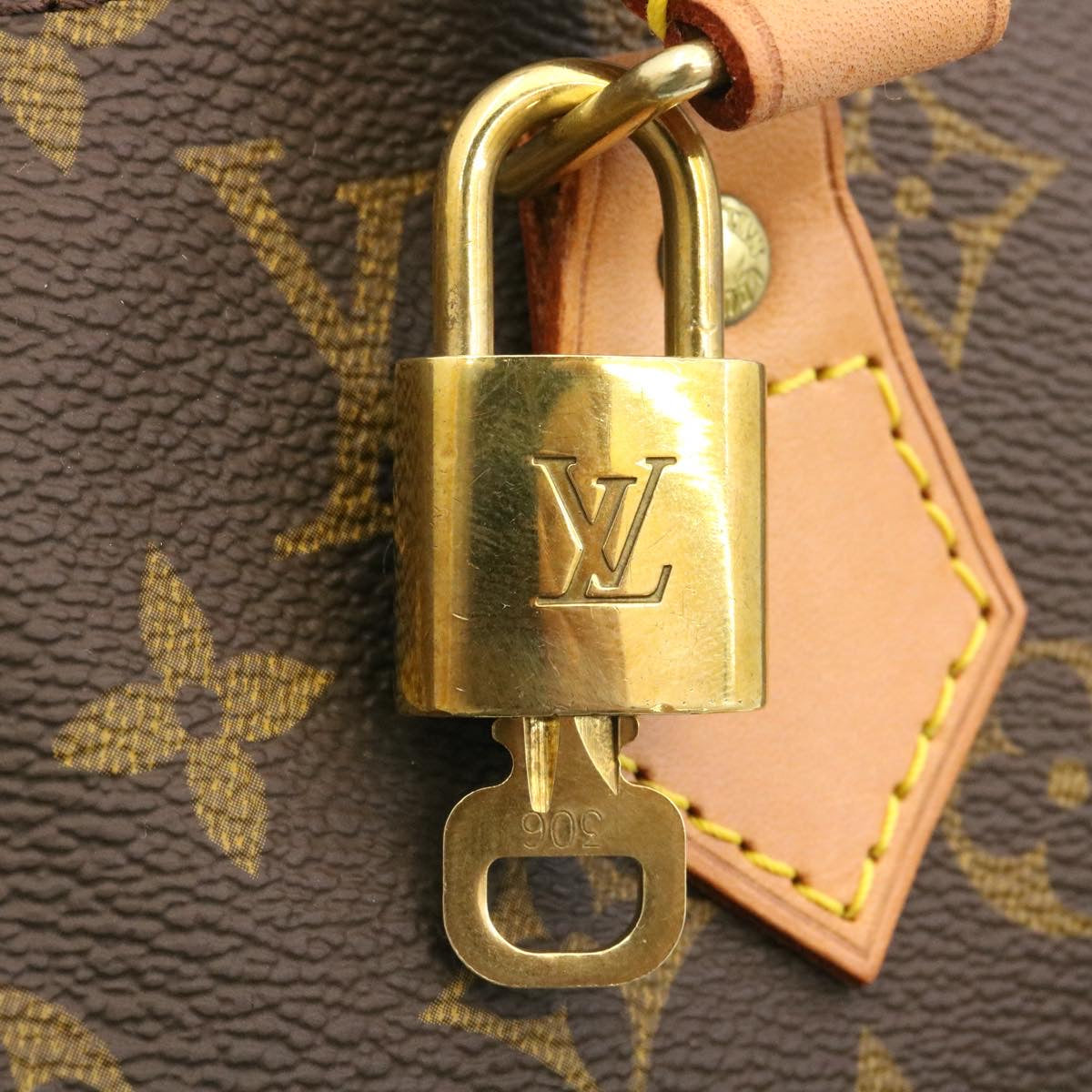 Louis Vuitton Brown Canvas Speedy 40 handbag bag