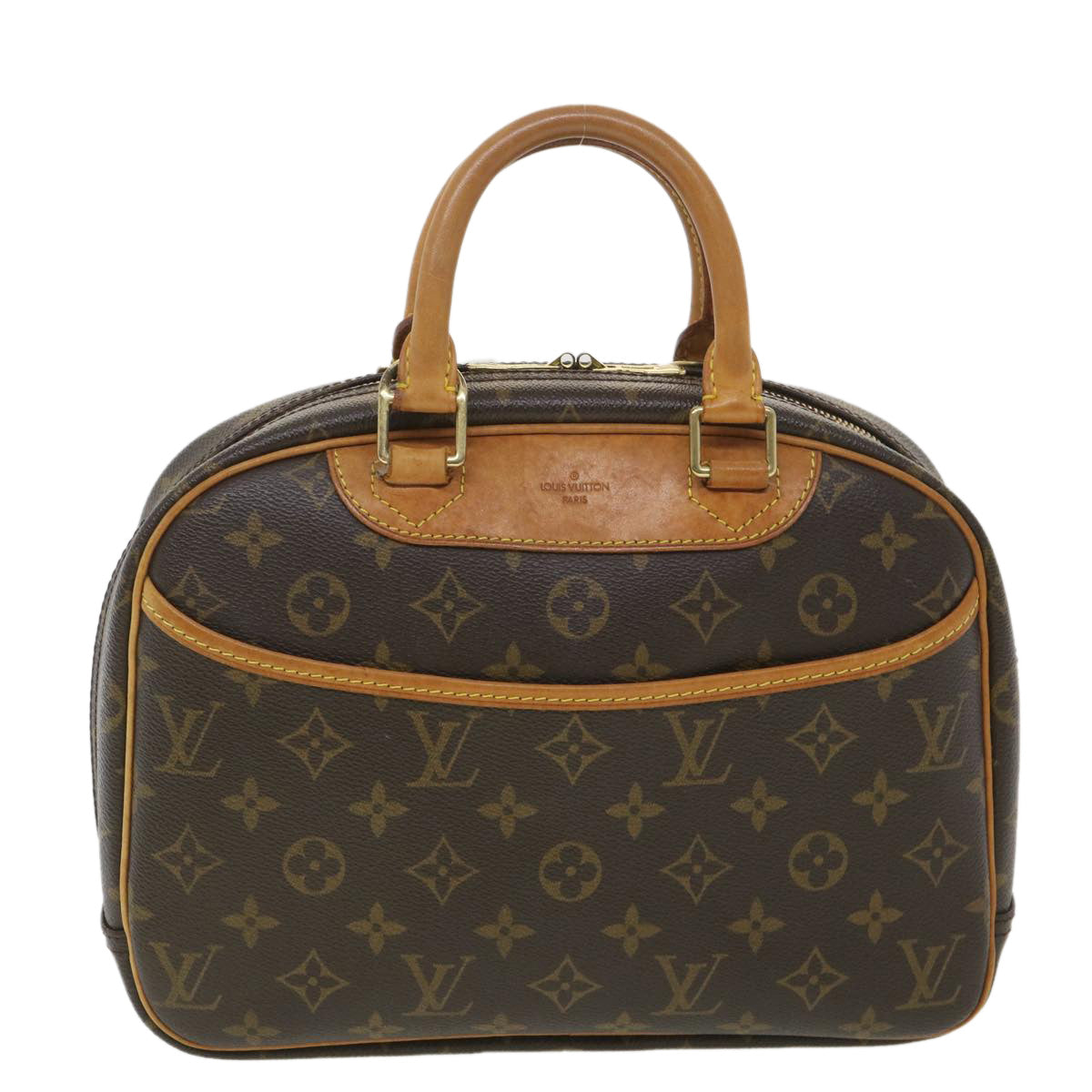 Louis Vuitton Brown Canvas Trouville handbag bag