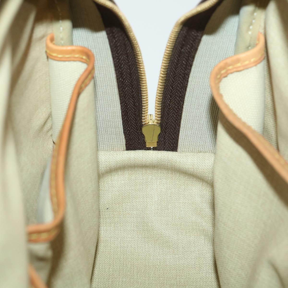 Louis Vuitton Brown Canvas Trouville handbag bag