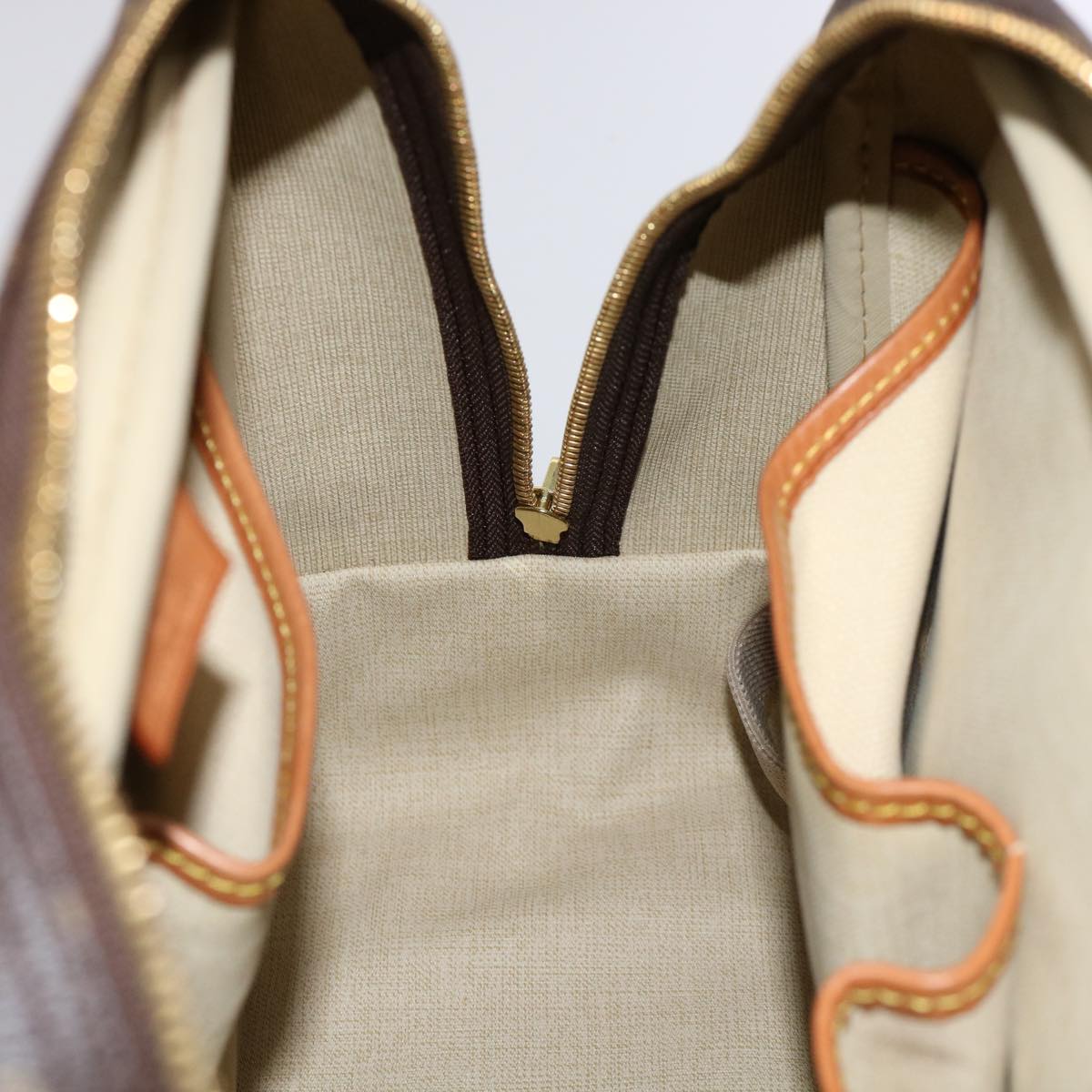 Louis Vuitton Brown Canvas Deauville handbag bag