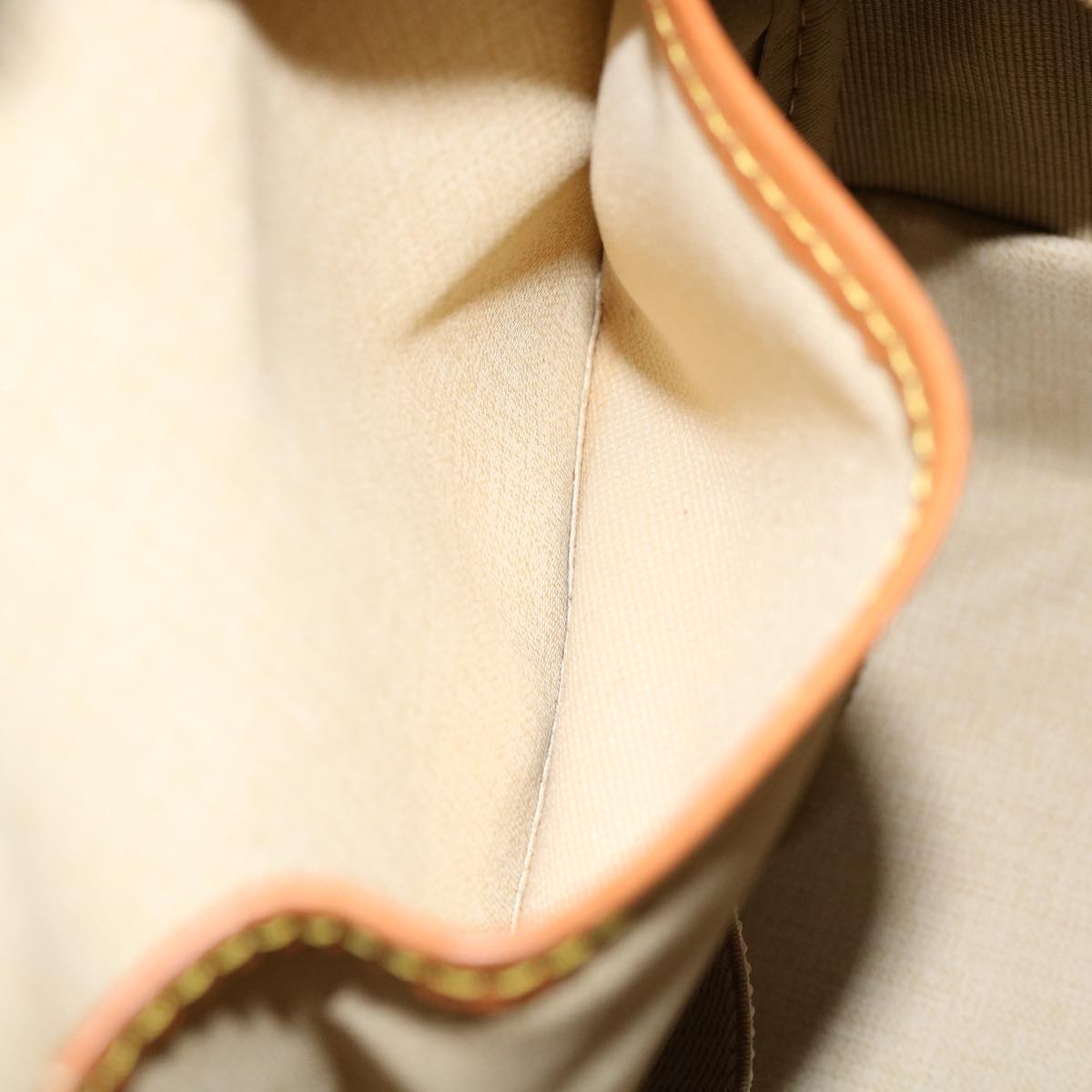 Louis Vuitton Brown Canvas Deauville handbag bag