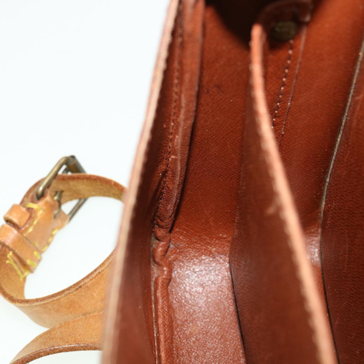 Louis Vuitton Brown Canvas Cartouchiere shoulder bag