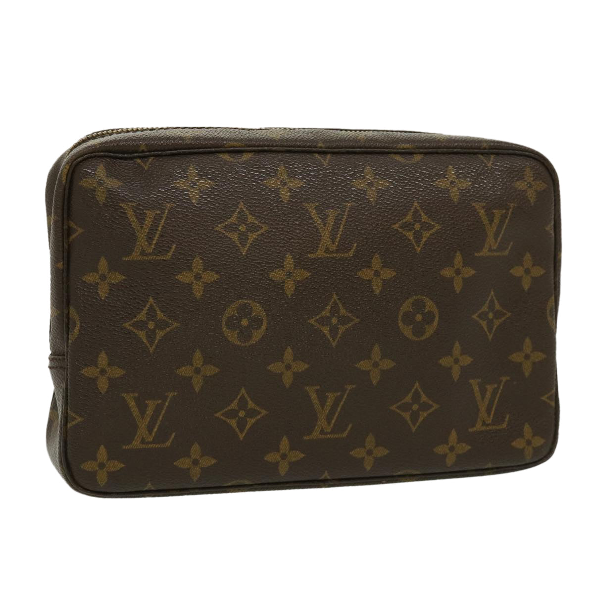 Louis Vuitton Brown Canvas Trousse de Toilette clutch bag