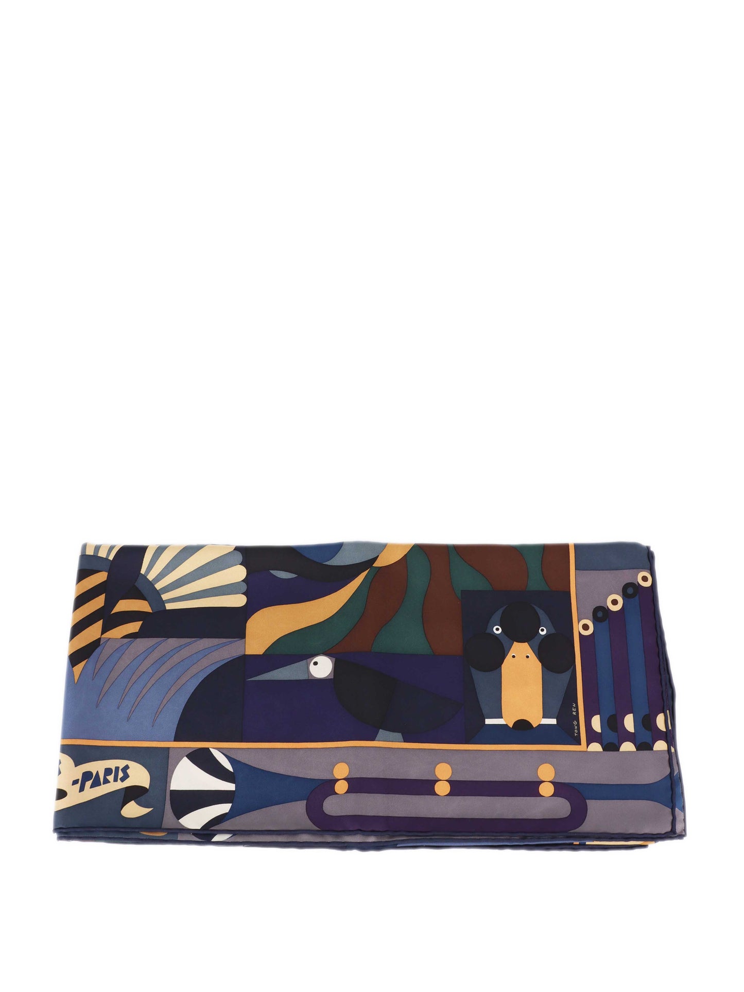 Hermes Blue 90 x 90cm Silk Scarf.