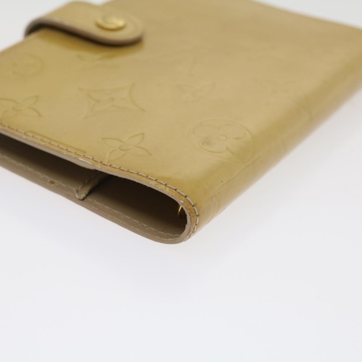 Louis Vuitton Beige Patent leather Agenda wallet accessories