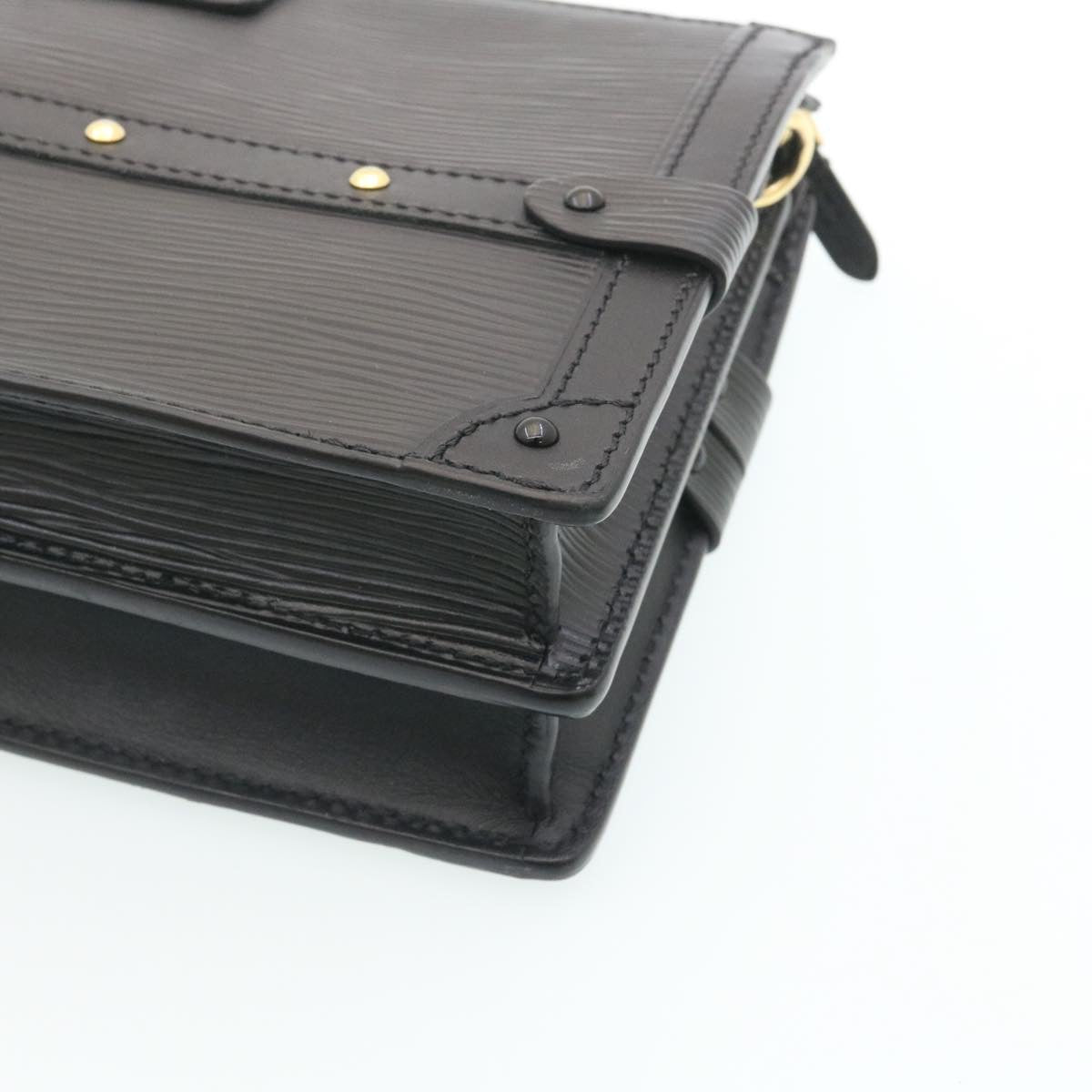 Louis Vuitton Black Leather Trunk shoulder bag