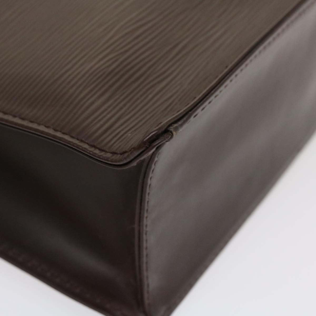 Louis Vuitton Brown Leather Sac plat handbag bag