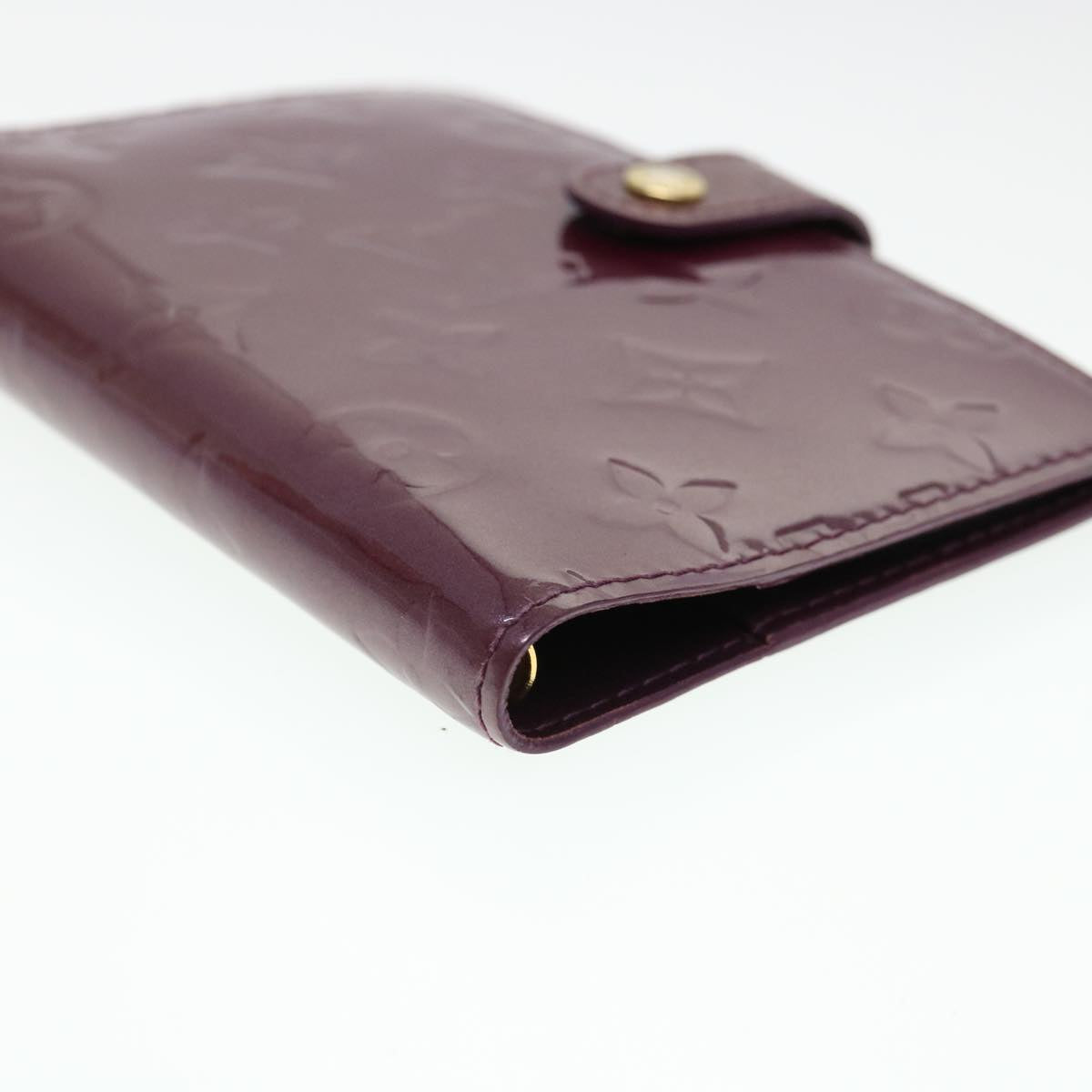 Louis Vuitton Bordeaux Patent leather Agenda cover wallet accessories
