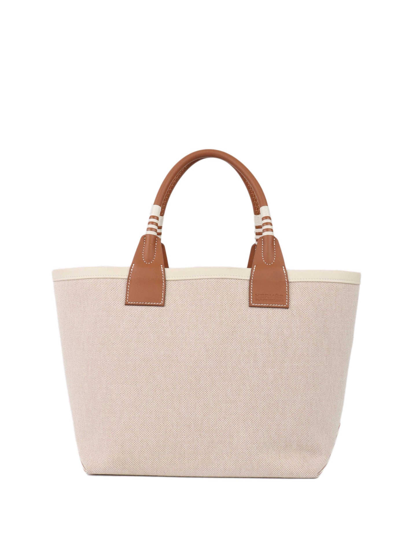 Hermes Steeple 25 in Ecru & Gold.