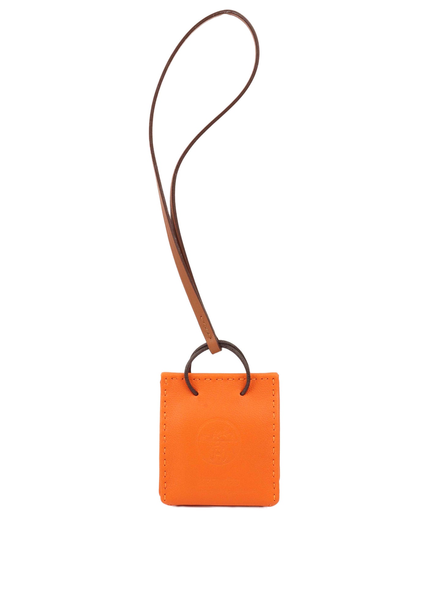 Hermes Orange Bag Bag Charm.
