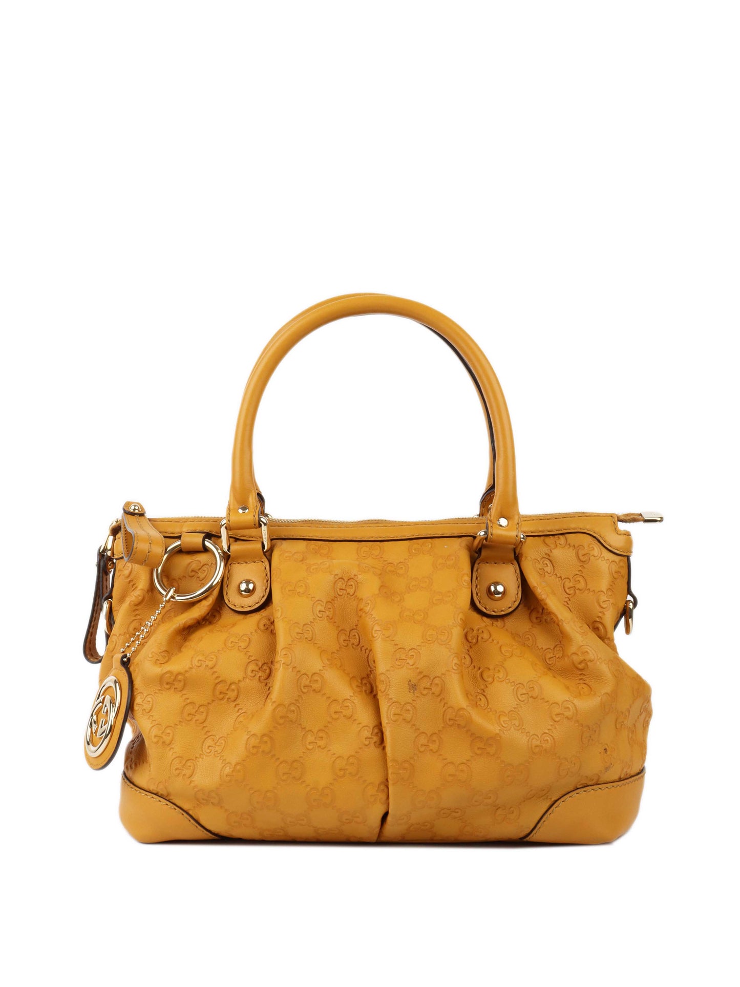 Gucci Mustard Boston Bag.