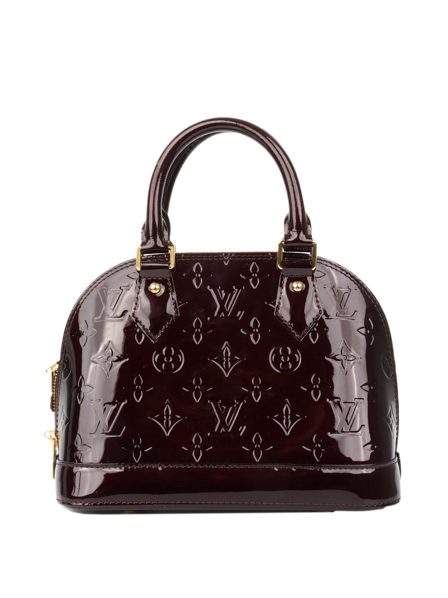 Louis Vuitton Dark Cherry Vernis Patent Alma BB.
