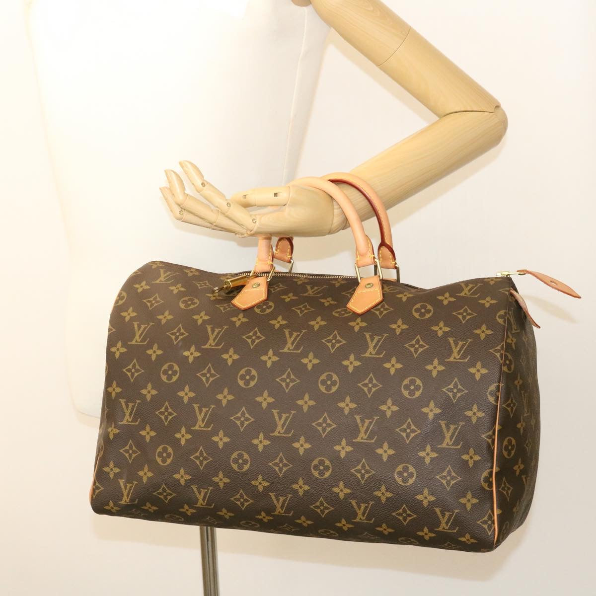 Louis Vuitton Brown Canvas Speedy 40 handbag bag