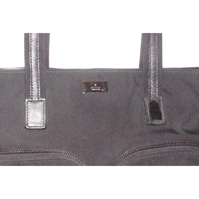 Gucci Satcheltote Style Pursesdesigner Purses Black Leather And Gg Leather Satchel