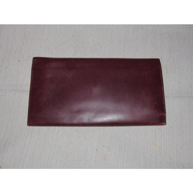 Gucci Super Soft Burgundy Leather With Gold Hardware Vintage Wallet