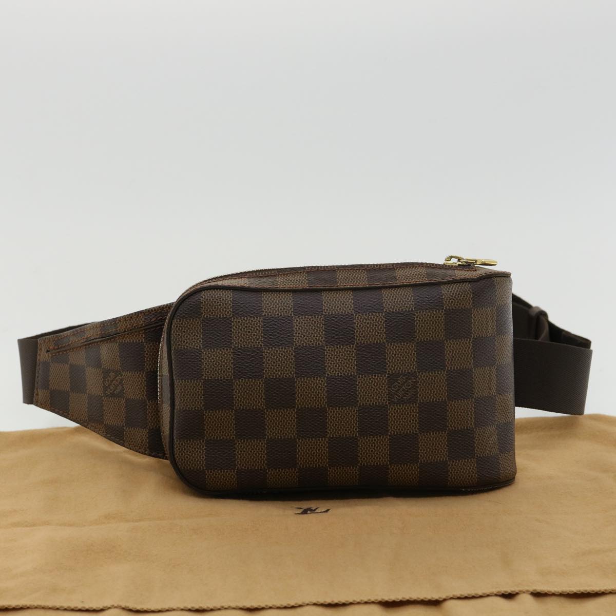 Louis Vuitton Brown Canvas Geronimos shoulder bag