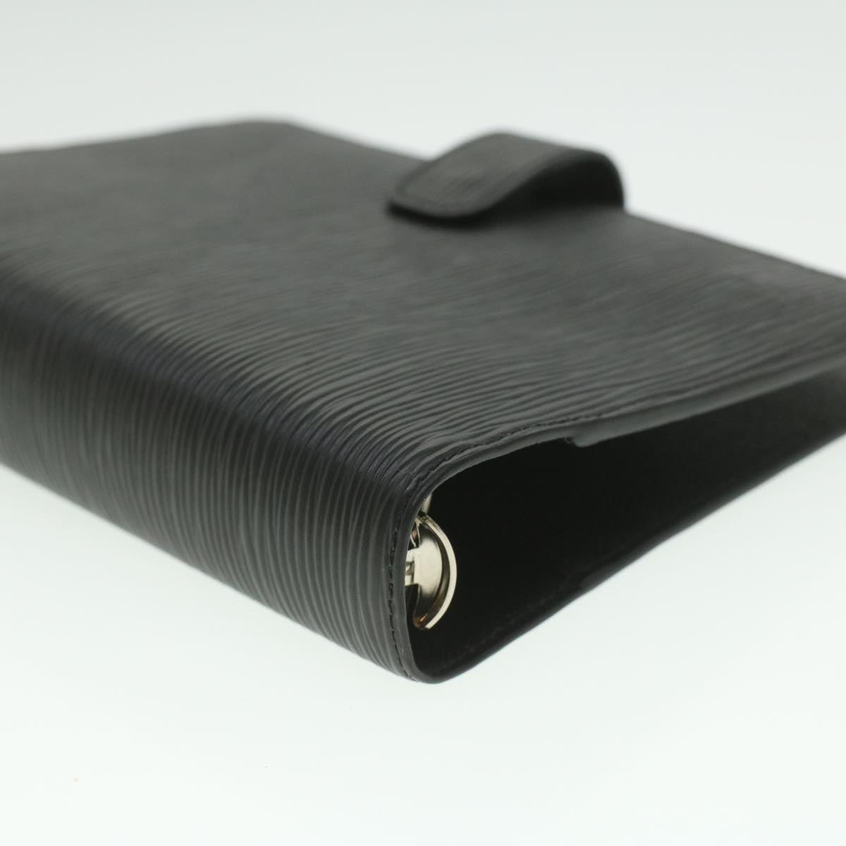 Louis Vuitton Black Leather Agenda cover wallet accessories