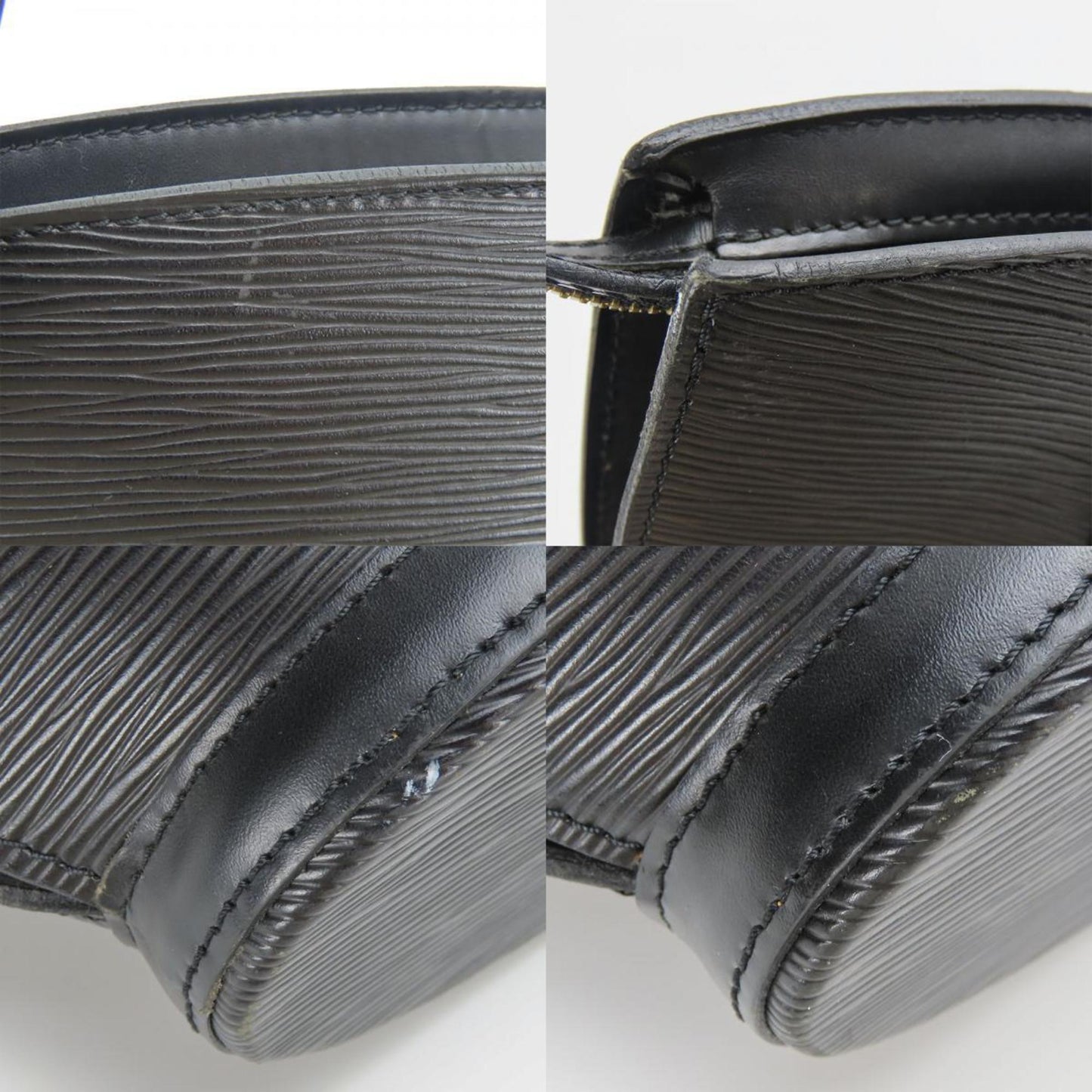 Louis Vuitton  Noir Epi Leather Handbag
