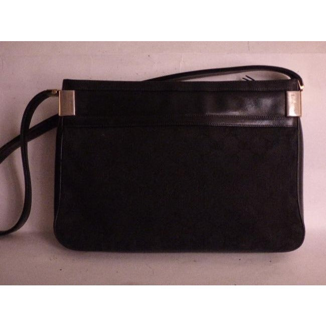 Gucci Vintage Purses Black Suede Hobo Bag