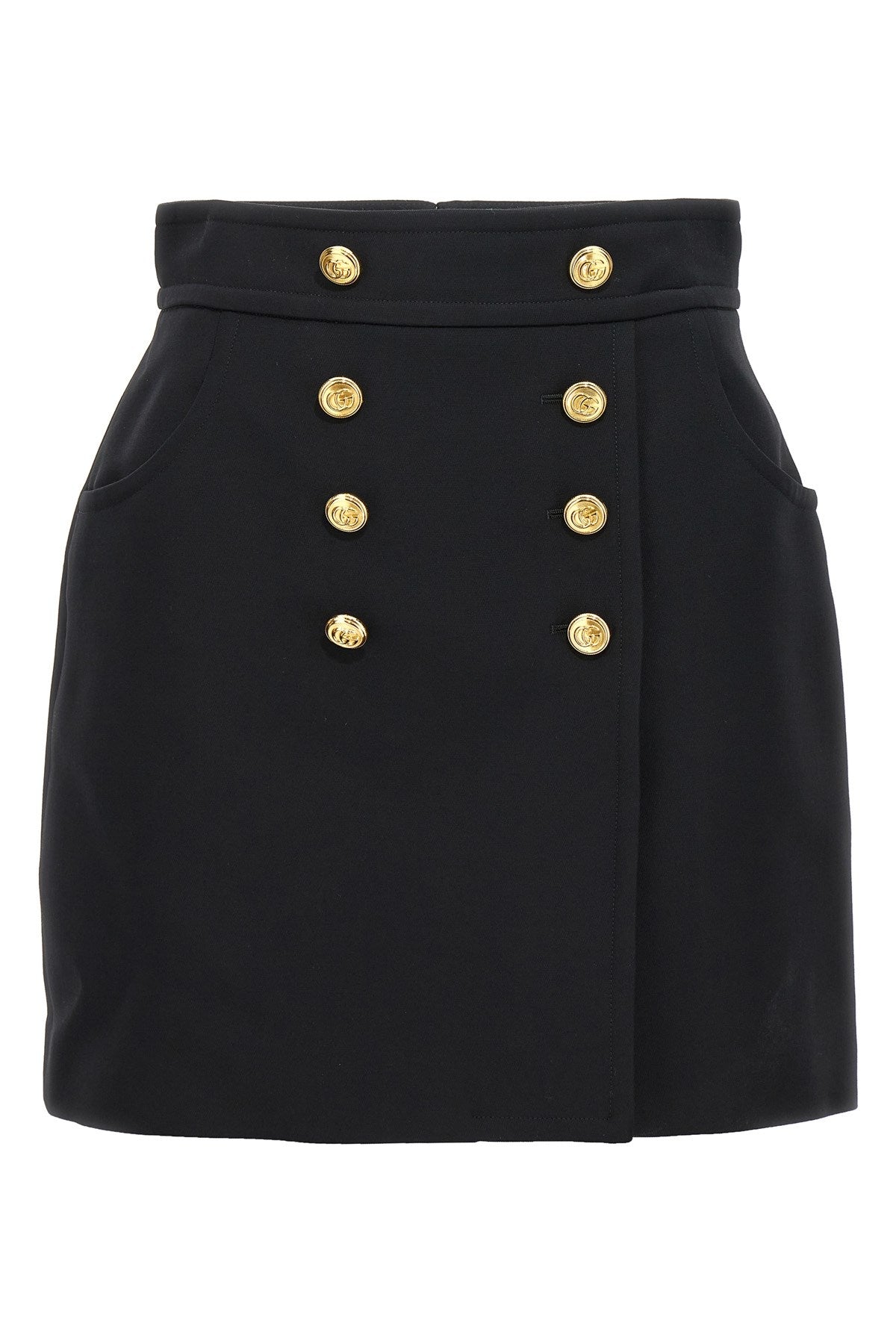 Gucci Women Logo Button Skirt