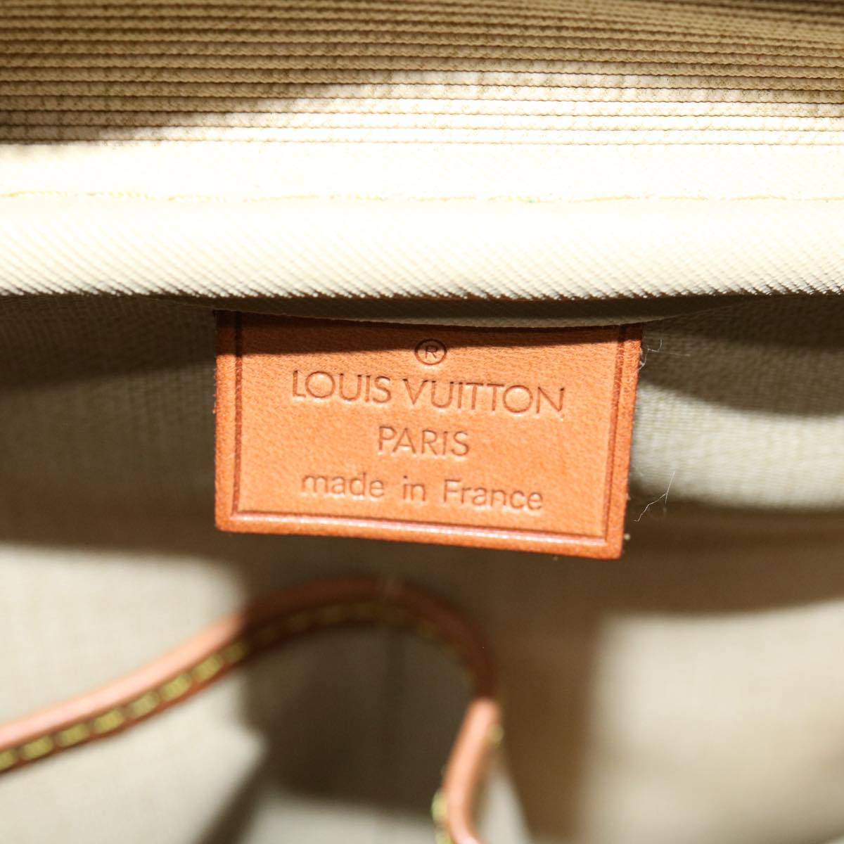 Louis Vuitton Brown Canvas Deauville handbag bag