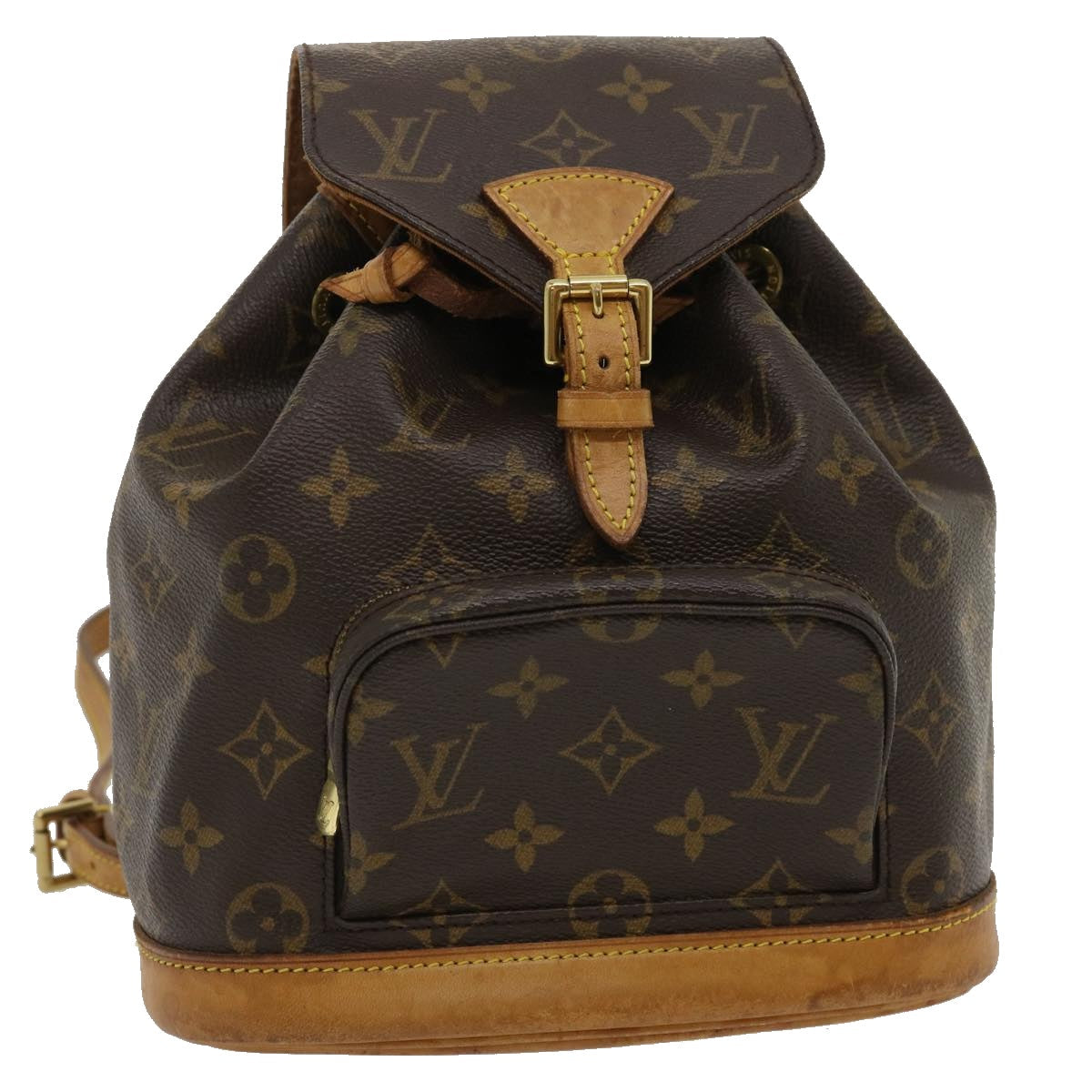 Louis Vuitton Gray Canvas Montsouris backpack bag