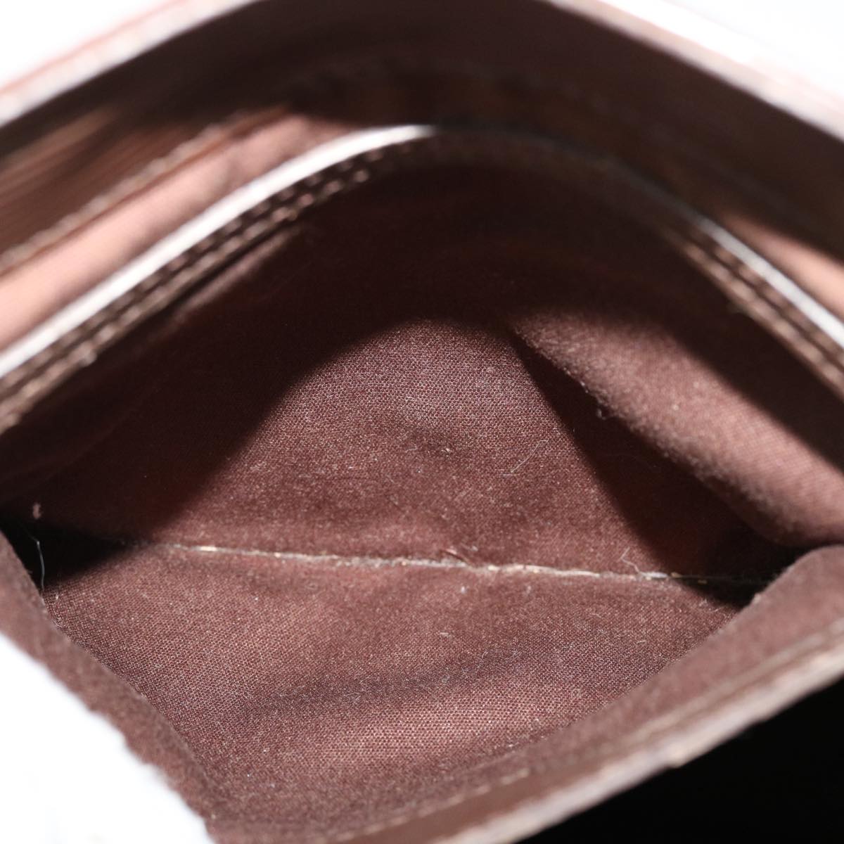 Louis Vuitton Brown Leather Sac plat handbag bag