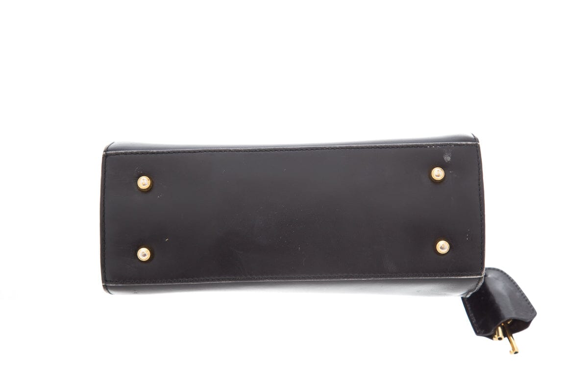 Gucci Midnight Lady Lock Leather Handbag