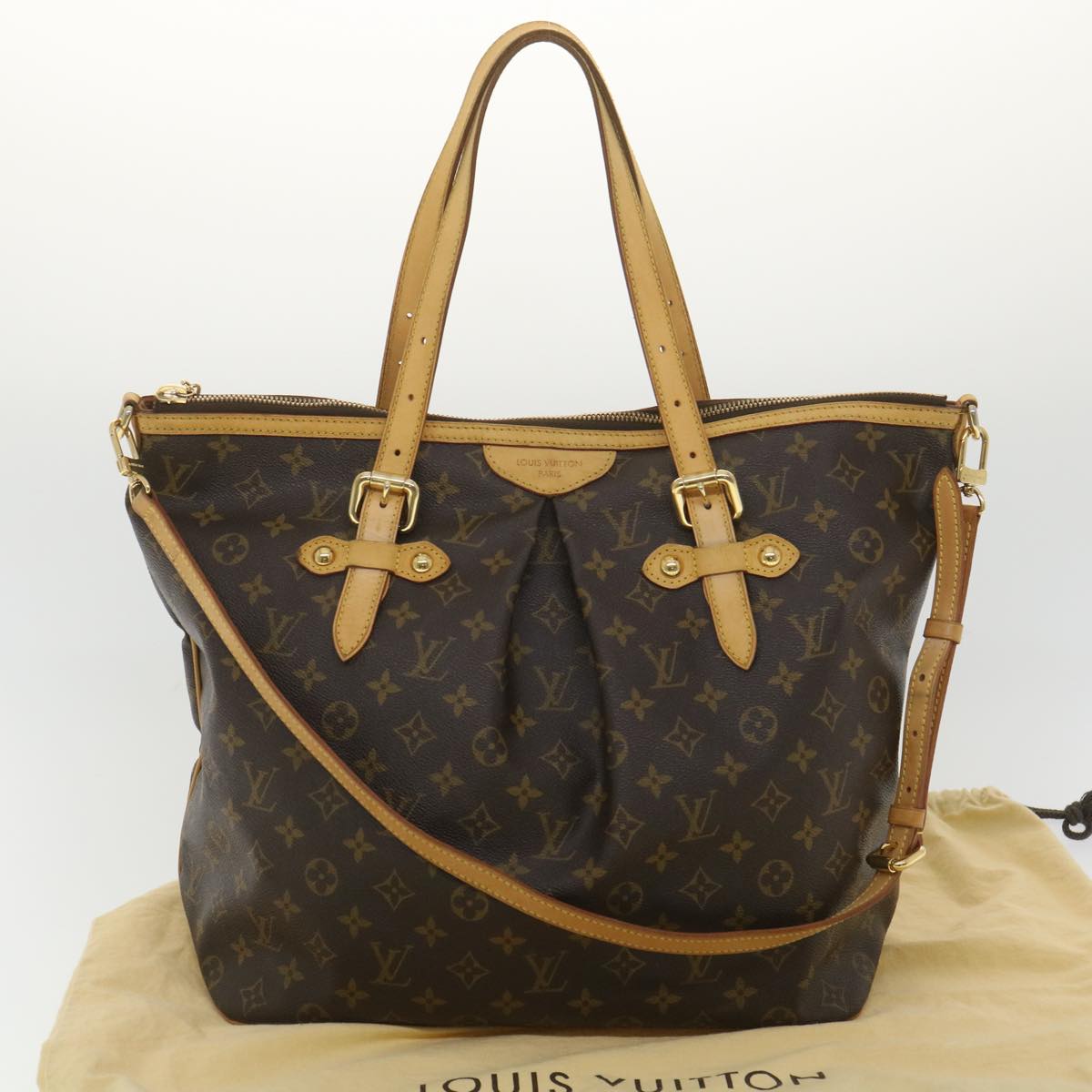 Louis Vuitton Brown Canvas Palermo shoulder bag