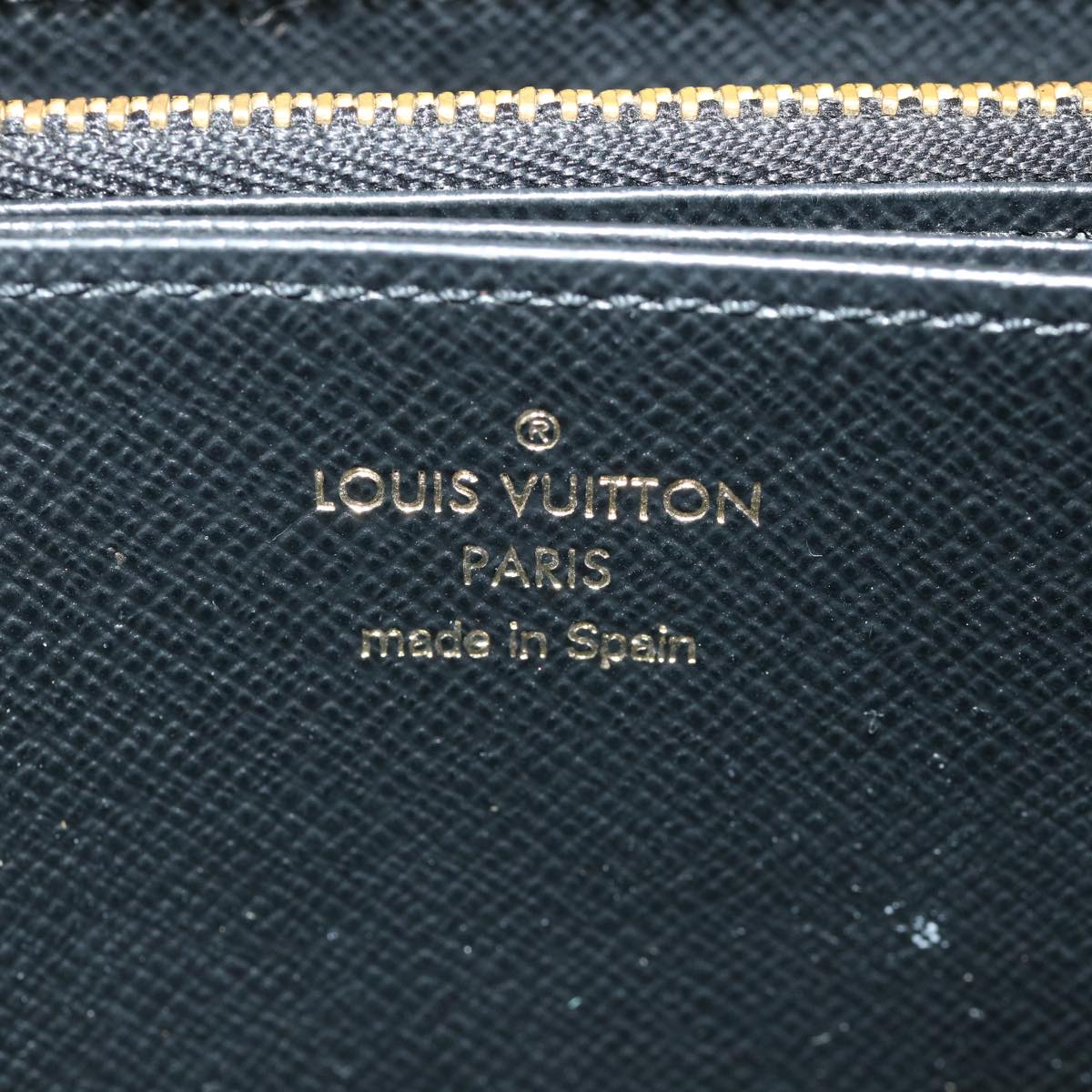 Louis Vuitton Black Leather Portefeuille zippy wallet accessories