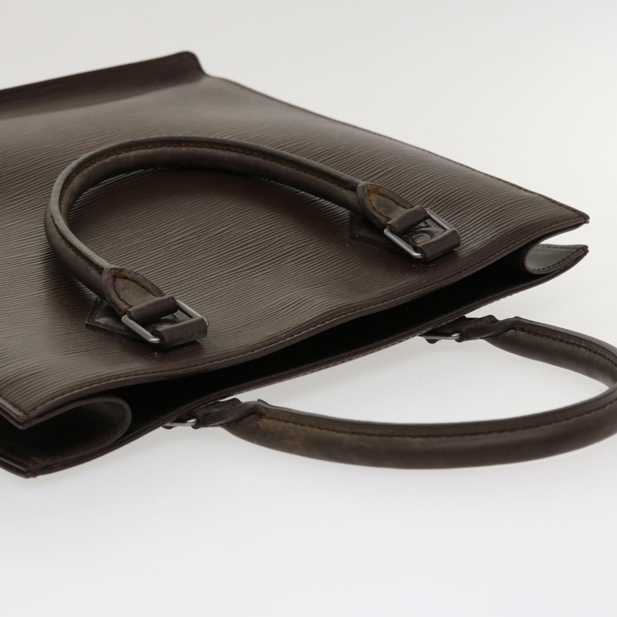 Louis Vuitton Brown Leather Sac plat handbag bag