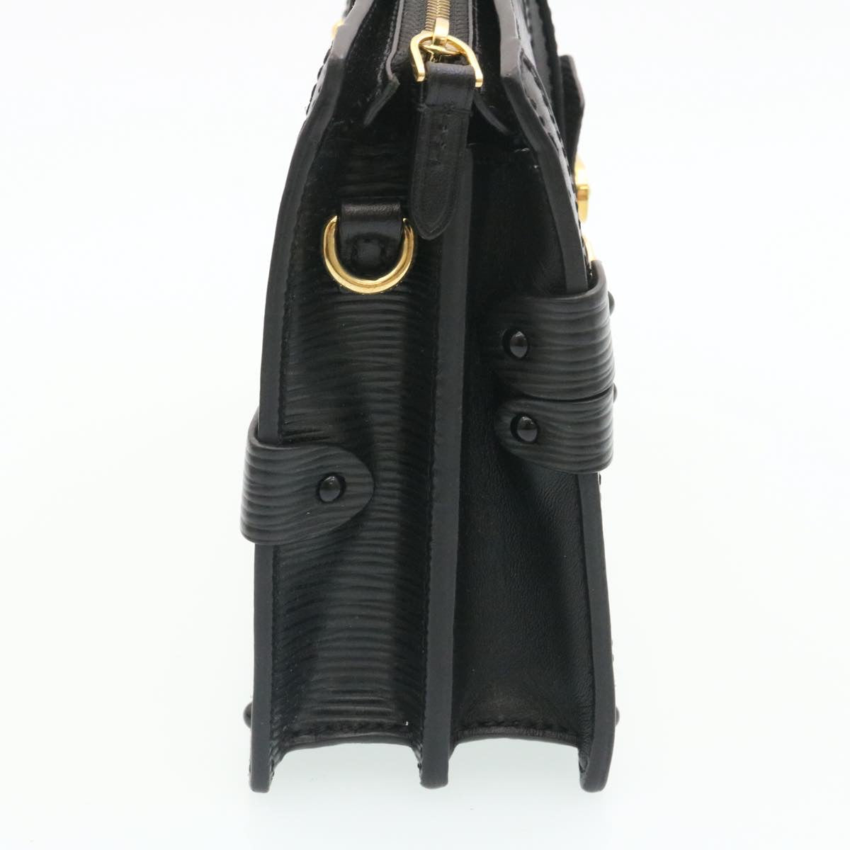 Louis Vuitton Black Leather Trunk shoulder bag